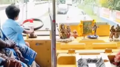 Driving Dreams: TN Bus Driver’s Toy Steering Wins Hearts Online