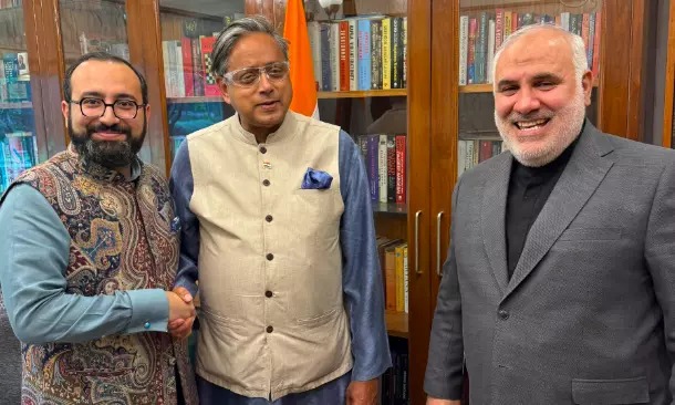Congress MP Shashi Tharoor Meets Iran’s Ambassador, Discusses Prospects For Peace