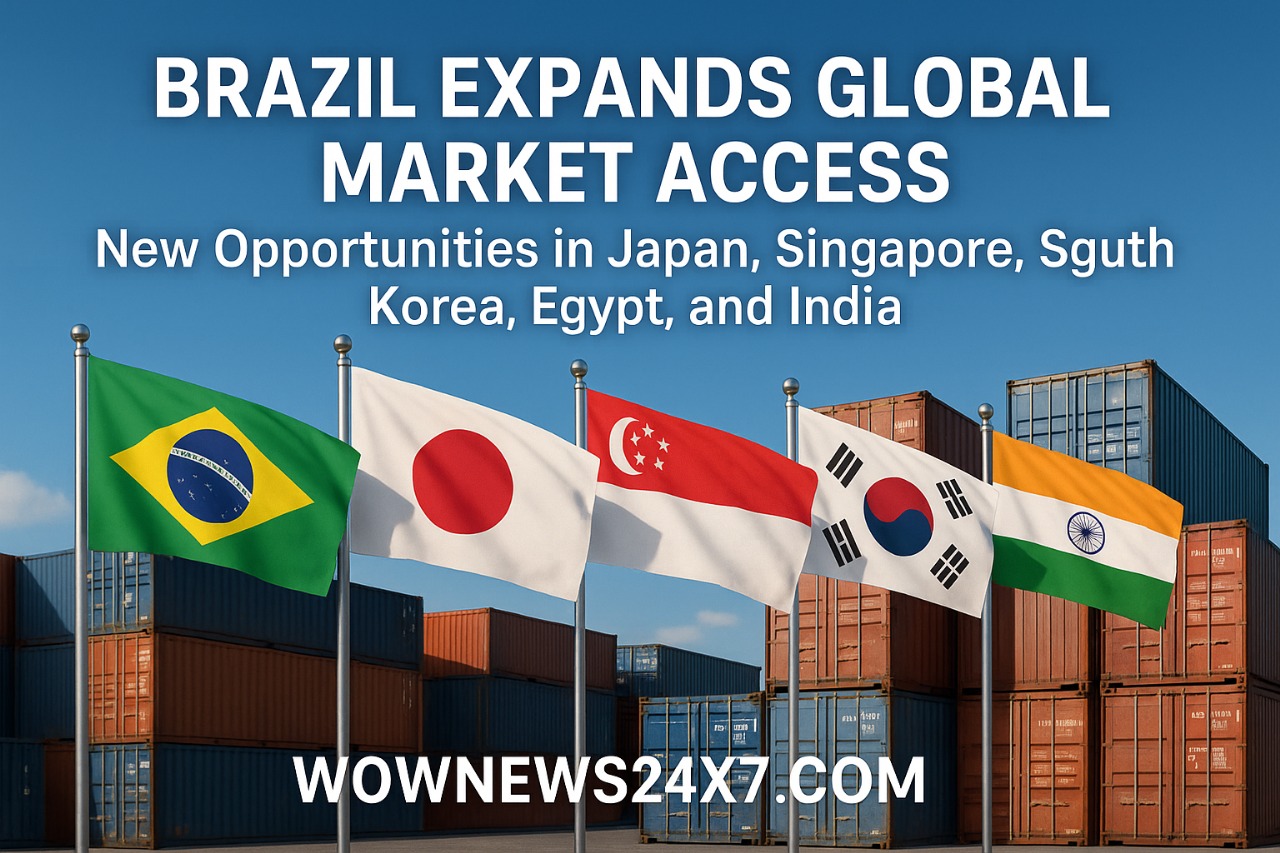 Brazil Expands Global Market Access: New Opportunities in Japan, Singapore, South Korea, Egypt, and India