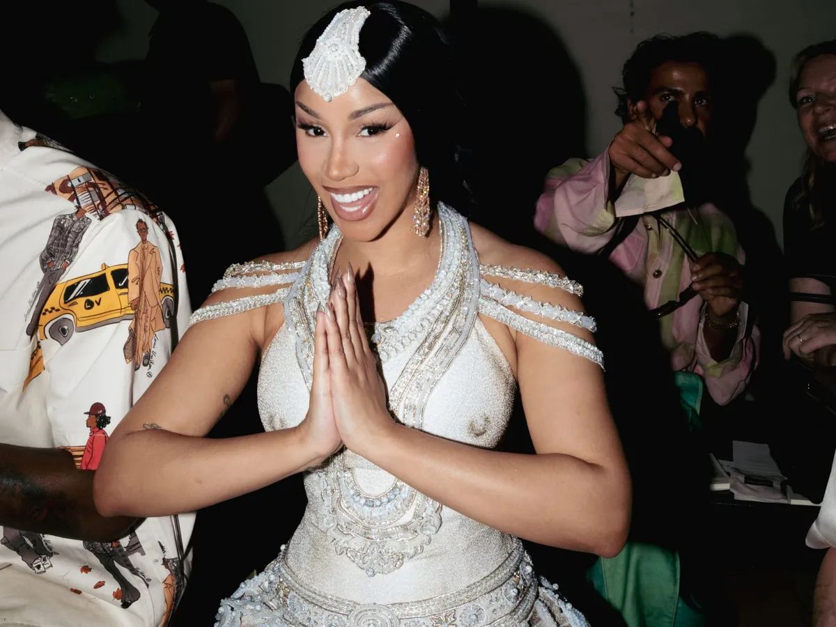 Cardi B’s Divine Fashion: Rahul Mishra’s ‘Devi’ Look Dazzles