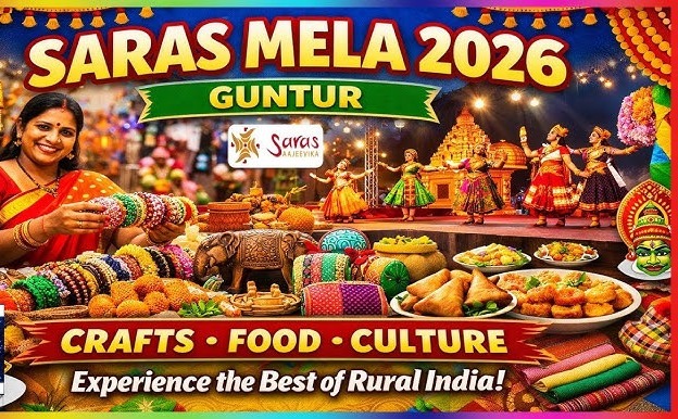Guntur’s SARAS Mela Draws 1.2 Million People to Celebrate Crafts, Culture, and Community Enterprise