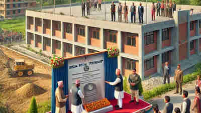 India and Nepal Cement Ties: Foundation Stone Laid for New School in Morang