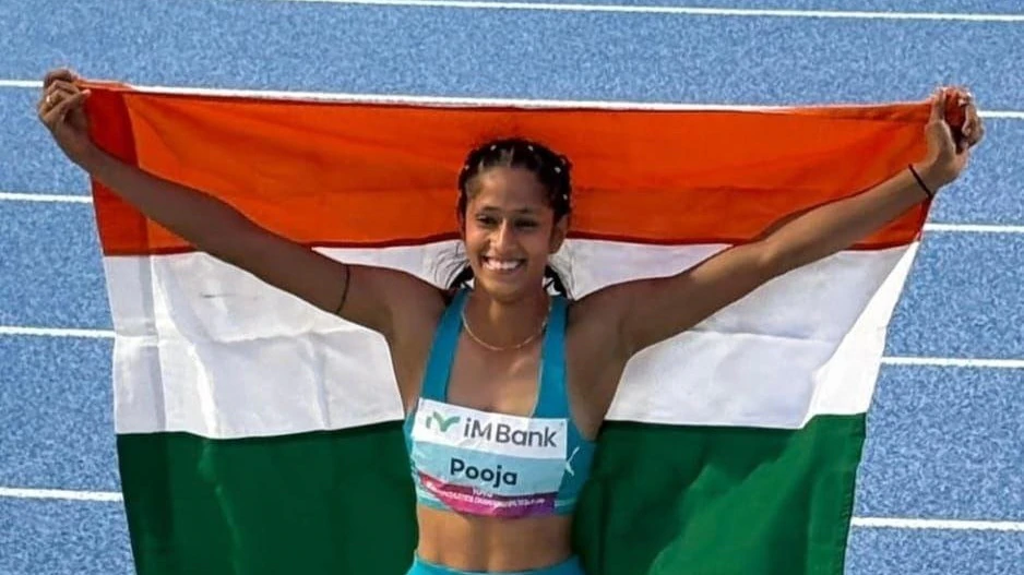 Soaring Beyond Limits: Pooja Singh’s Golden Leap from Husk Sacks to Asian Glory