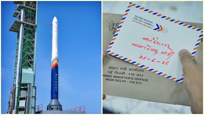 PM Modi’s Handwritten Postcard to Fly on Skyroot’s Vikram-1 Mission
