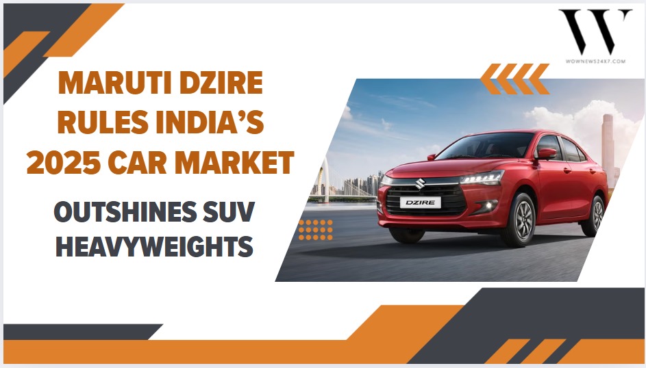 Maruti Dzire Tops 2025 Wholesale Volumes, Outshines SUVs