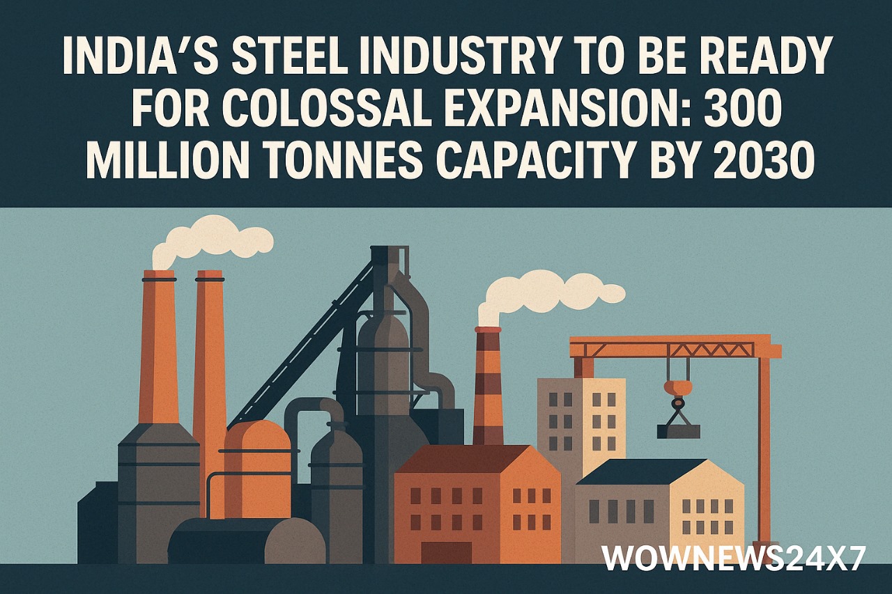 India's Steel Industry To Be Ready For Colossal Expansion: 300 Million Tonnes Capacity by 2030