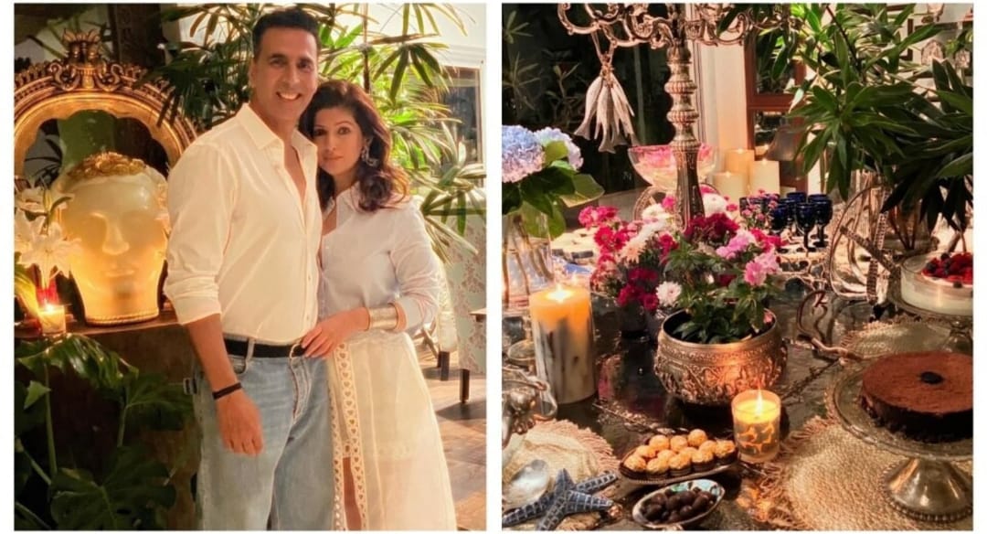 Twinkle Khanna Dazzles with Dreamy Tablescape Using Her Own Candle Brand