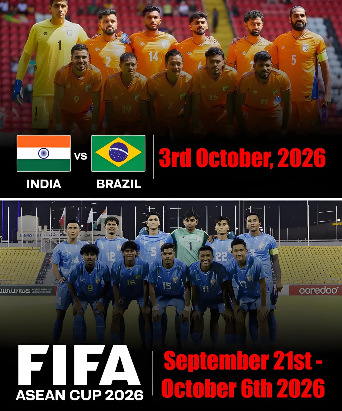 AIFF to Field Two Squads for Brazil Friendly and FIFA ASEAN Cup