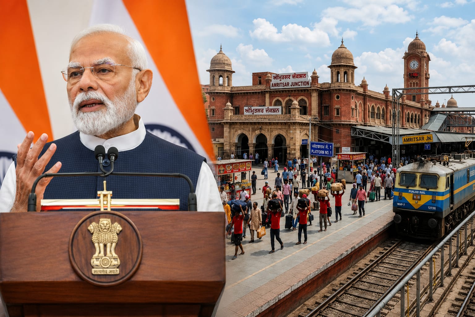 PM Modi to Launch 4 Upgraded Punjab Railway Stations on July 17