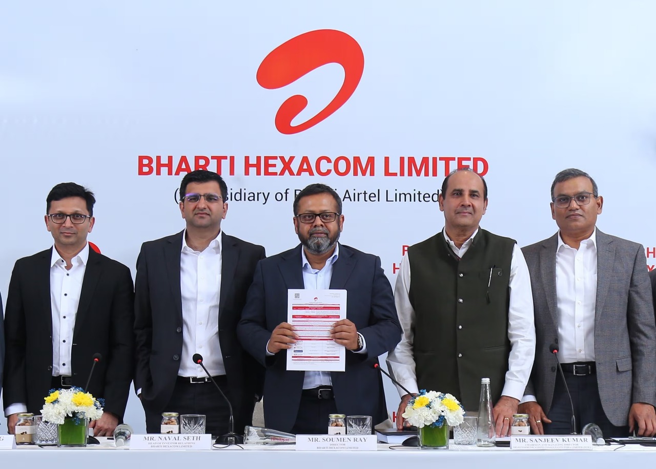Bharti Hexacom Shares Surge 8% Following Strong Q3 Results