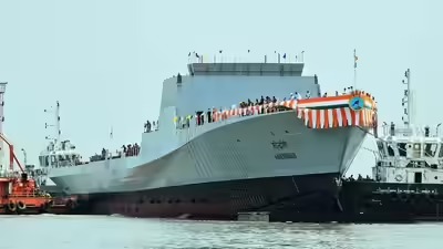 India's Three New Naval Ships Boost Maritime Firepower in Kolkata