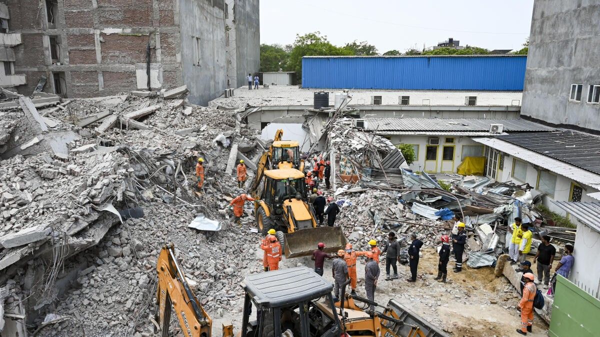 Saket Building Collapse Claims Six Lives As FIR Filed And Engineers Suspended