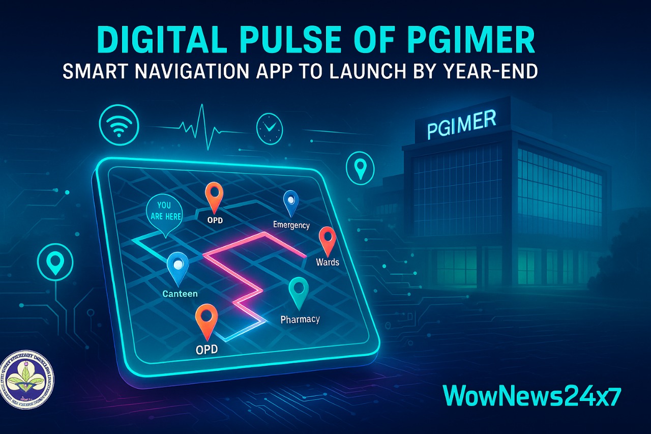 Digital Pulse of PGIMER (Post Graduate Institute of Medical Education and Research ) : Smart Navigation App to Launch by Year-End