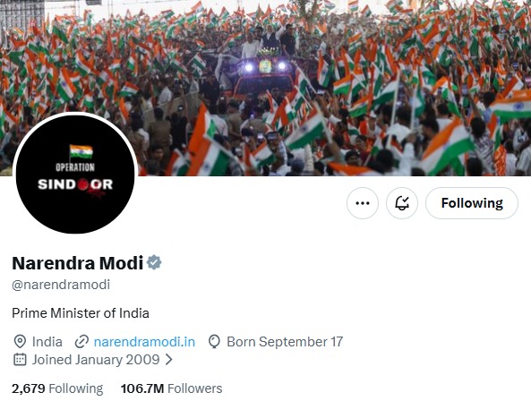 Modi’s Social Media Update Celebrates Operation Sindoor’s Achievements And Encourages Public Participation