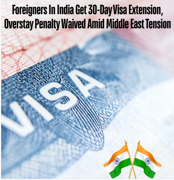 India Grants Visa Extension Amid Middle East Conflict