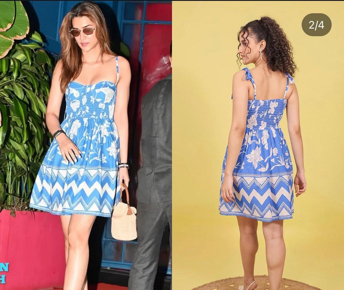 Kriti Sanon Turns Heads & Hues: Rocks a Capri Blue Mini from Nupur’s Label