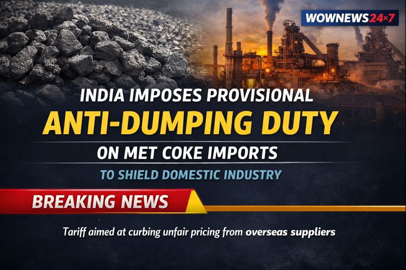 India Imposes Provisional Anti-Dumping Duty on Met Coke Imports to Shield Domestic Industry