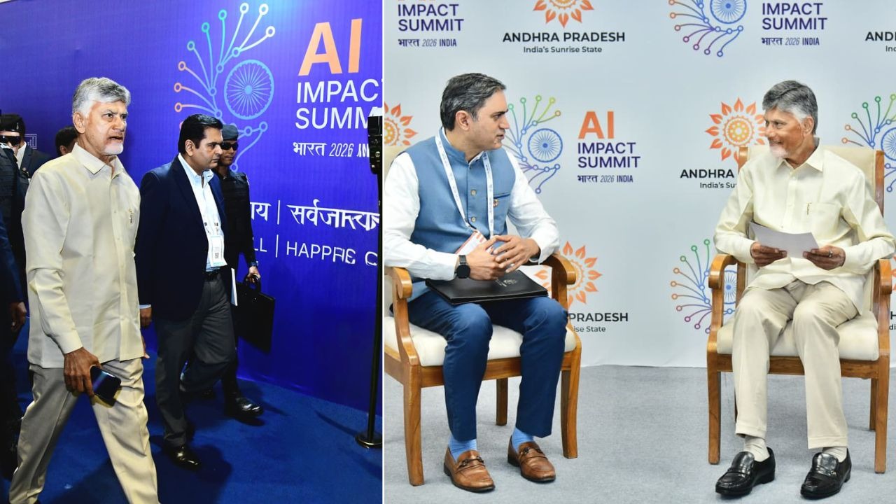 AP CM Chandrababu Naidu Attends India AI Impact Summit In Delhi