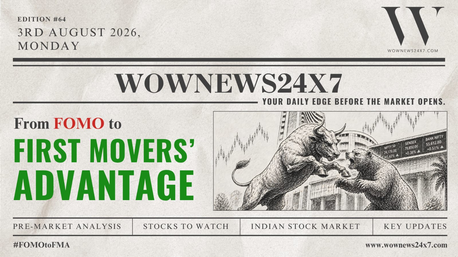 FOMO TO FMA - Crude Crashes, Autos Roar, Gift Nifty Jumps—Is Dalal Street Set for a Breakout?