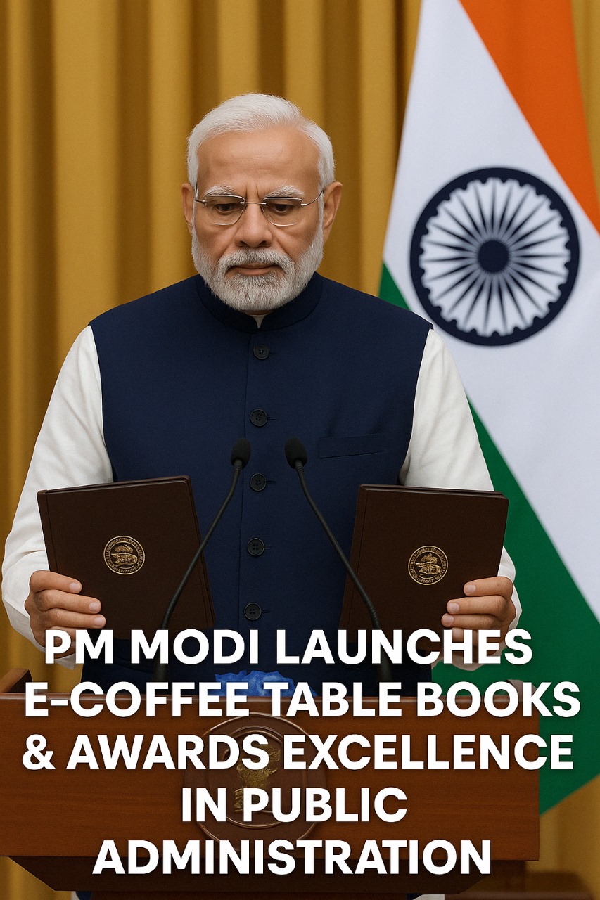 PM Modi Launches e-Coffee Table Books & Awards Excellence in Public Administration