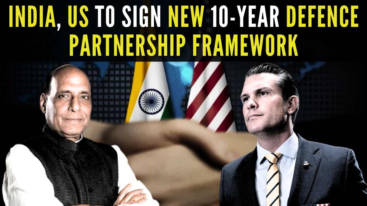 US and India Set to Sign Landmark 10-Year Defence Framework, Bolstering Regional Stability