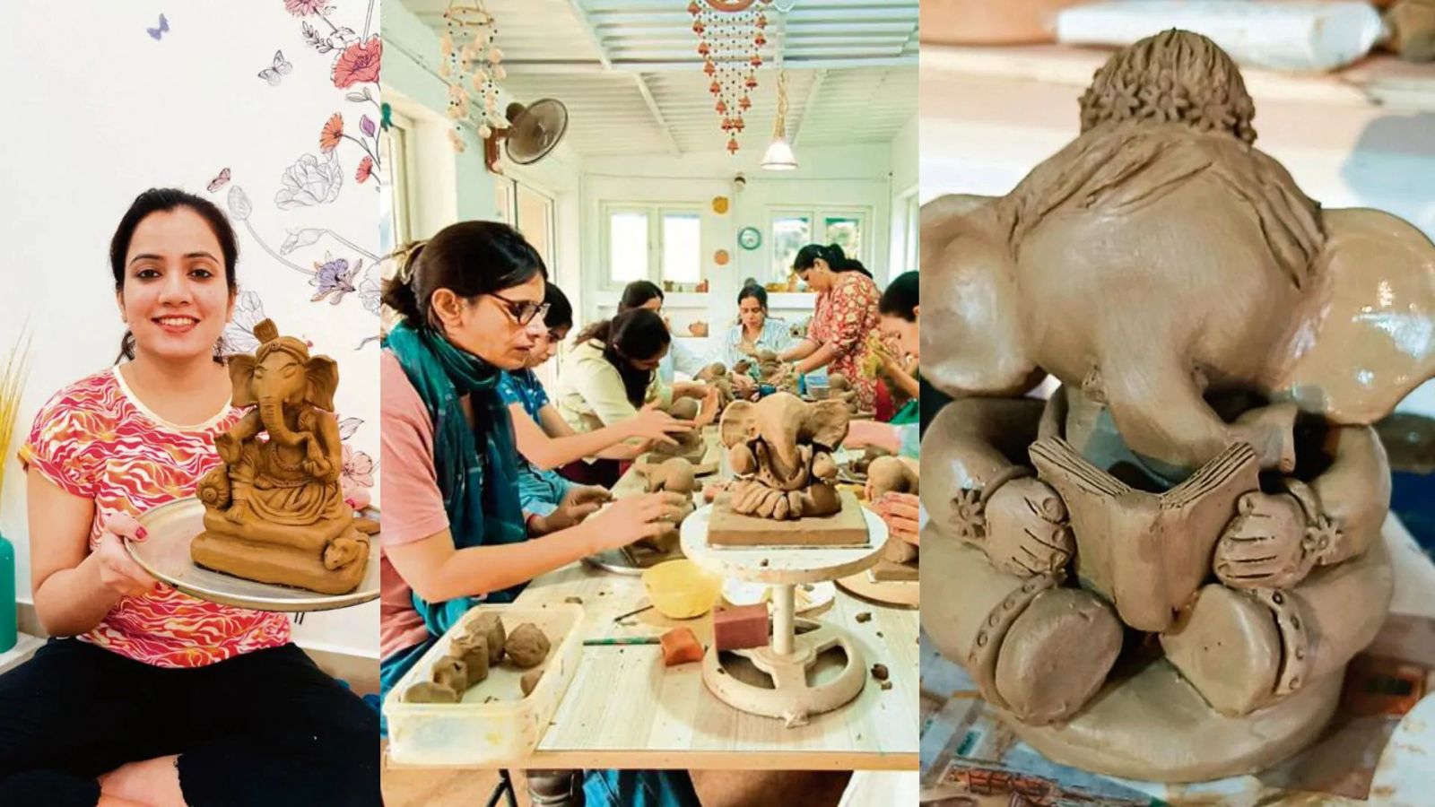 Clay Craft Revolution: Delhi Residents Roll Up Sleeves to Shape Personal Bappa Idols