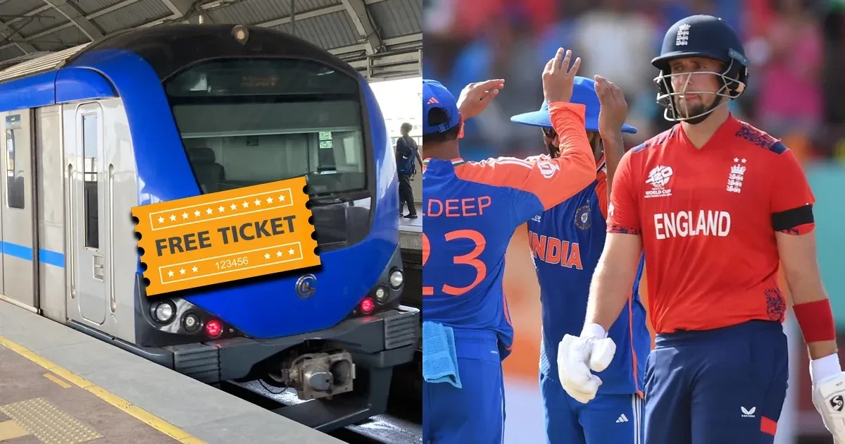 Chennai Metro Offers Free Rides for India vs England T20I Ticket Holders