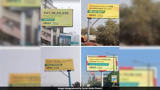 Blinkit’s Quirky Billboards Spotlight India’s 2025 Shopping Habits