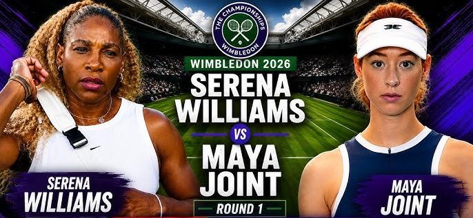Serena Williams Vs Maya Joint Live Streaming, Wimbledon 2026 Details