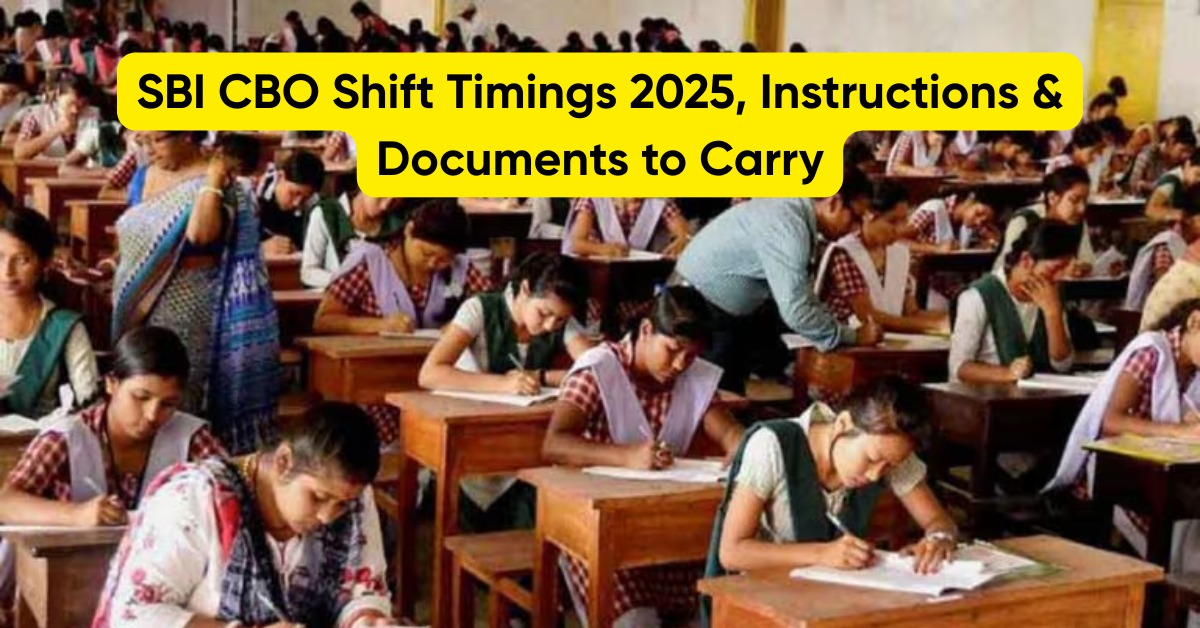 SBI CBO 2025 Exam Tomorrow: Key Guidelines, Pattern, and What Candidates Must Know