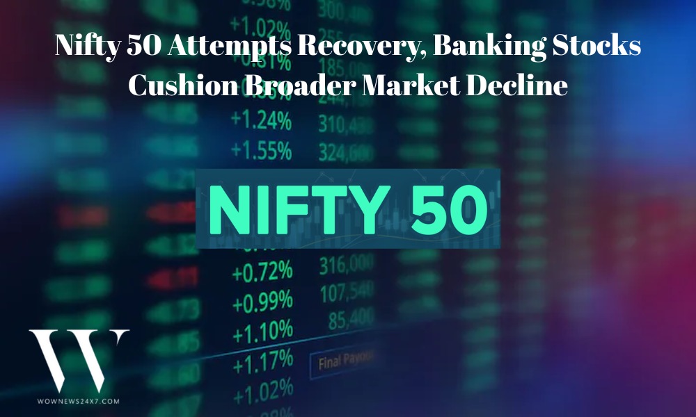 Nifty 50 Recovers from Morning Lows, Still Down 0.16% as IT Weakness Weighs on Markets