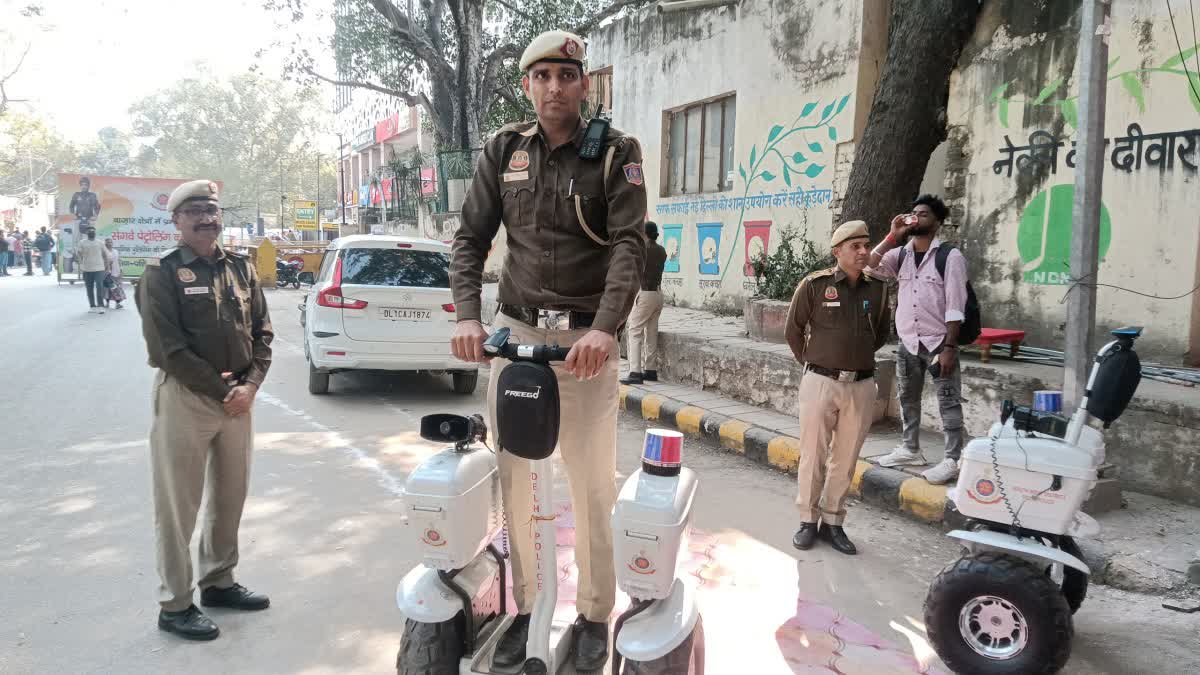 Delhi Police Roll Out Segway Patrolling at Sarojini Nagar Market to Boost Safety and Speed