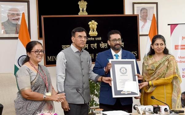 Record Brainwave: MY Bharat Sets Guinness World Record for Online Quiz