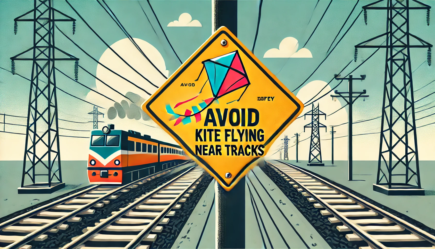 Indian Railways Issue Safety Advisory: Avoid Kite Flying Near Tracks During Makar Sankranti