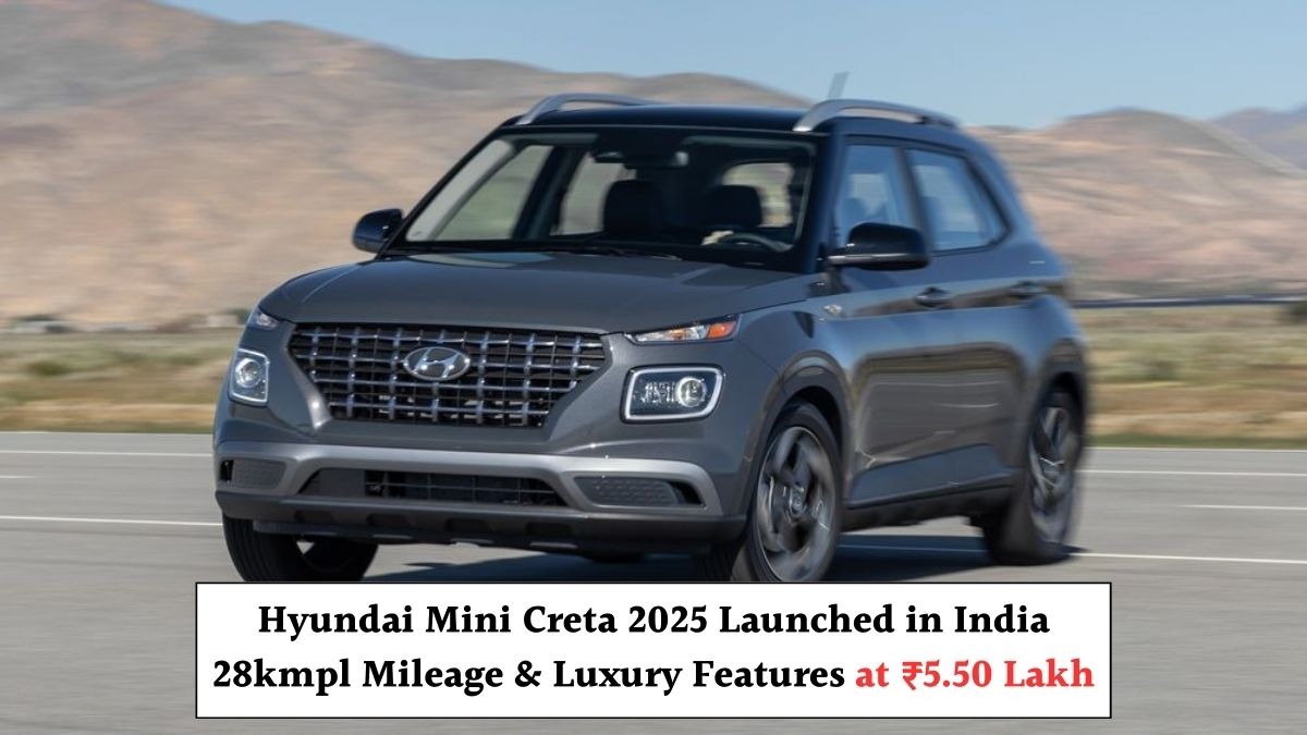 Hyundai’s Mini Creta 2025 Promises Big Mileage And Premium Style At ₹5.50 Lakh