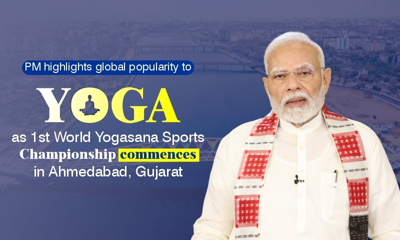 PM Modi Inaugurates 1st World Yogasana Championship in Ahmedabad