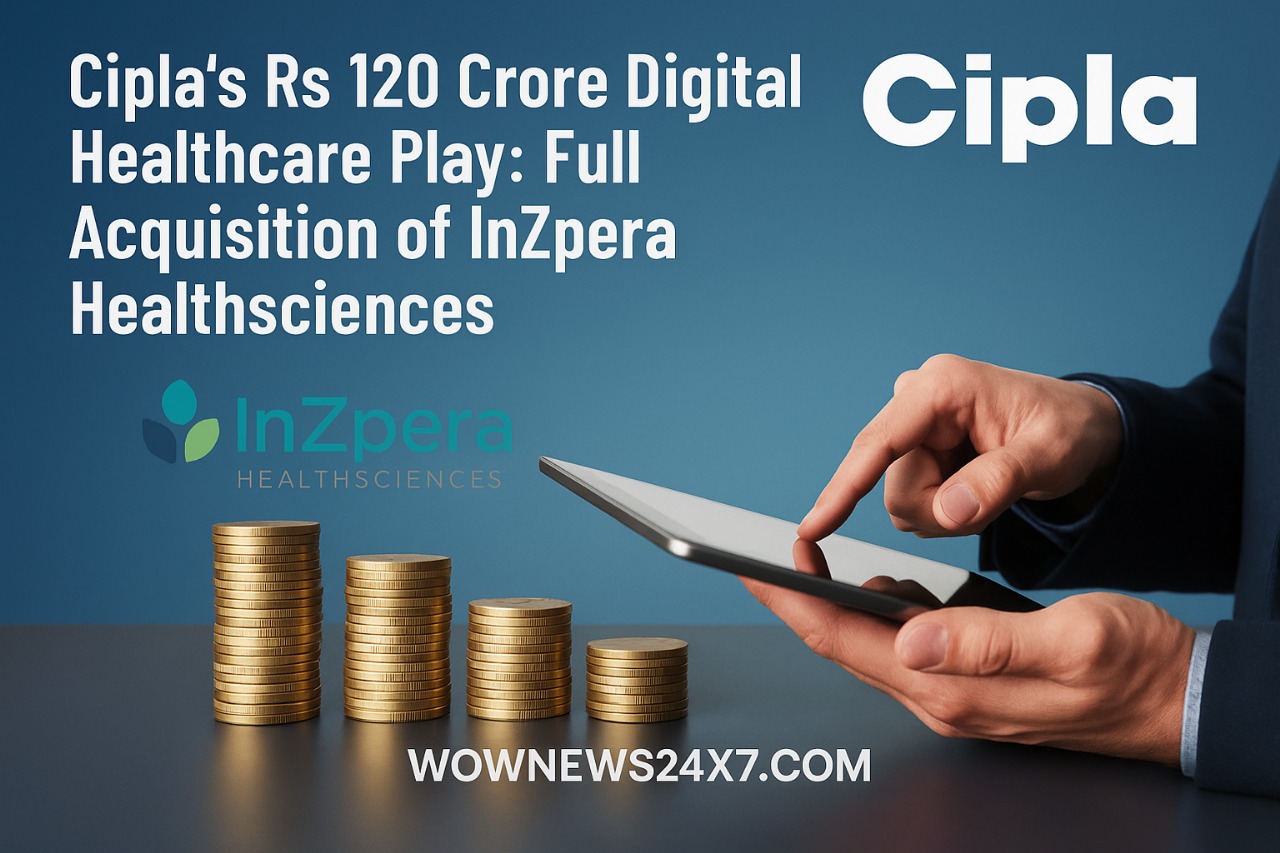 Cipla’s Rs 120 Crore Digital Healthcare Play: Full Acquisition of InZpera Healthsciences