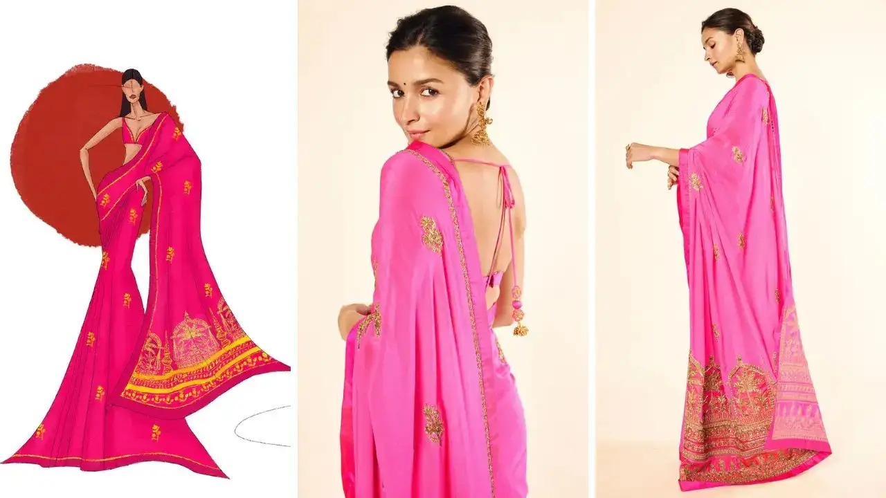 Alia Bhatt’s ₹1.75 Lakh Saree Is A Celebration Of Craftsmanship And Culture This Ganesh Chaturthi