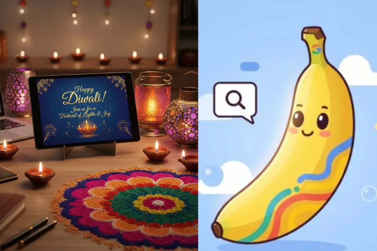 Byte-Sized Blessings: Gemini’s Nano Banana Crafts Diwali Invitations with Heart and Hardware