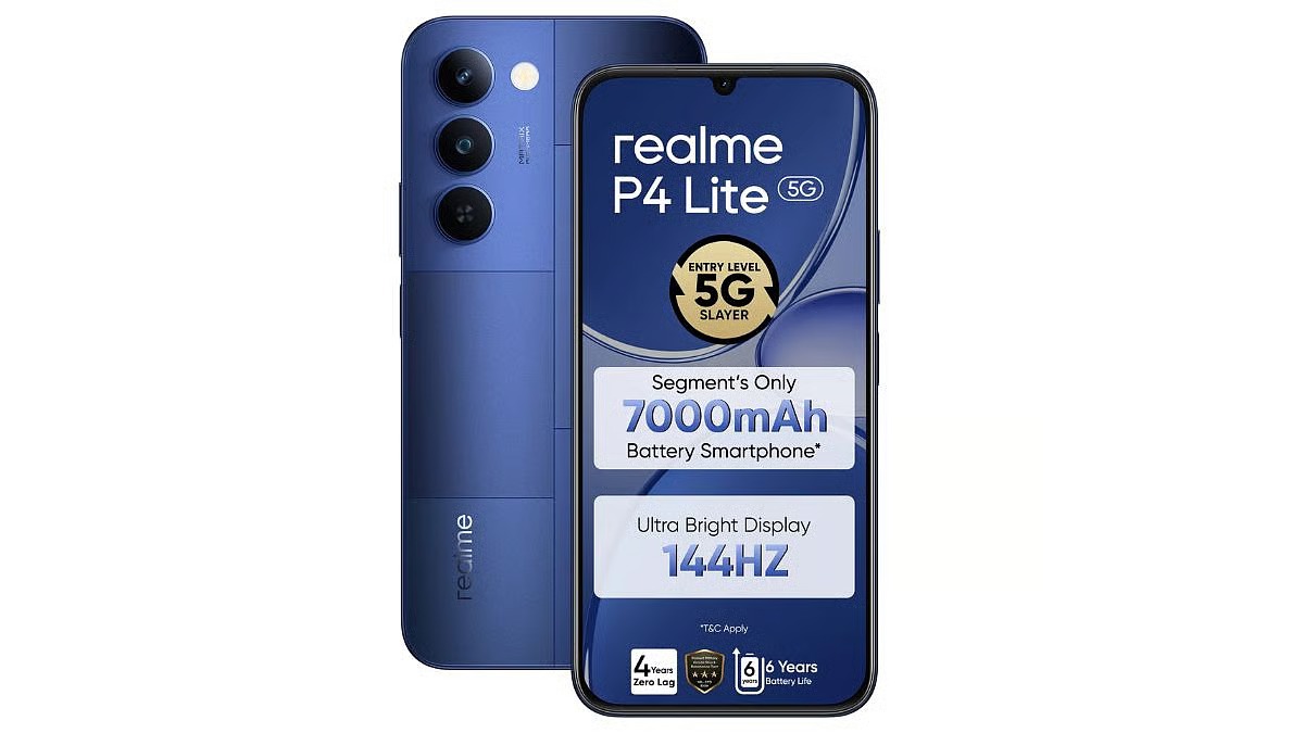 Realme P4 Lite 5G Arrives With 144Hz Display And 7,000mAh Battery