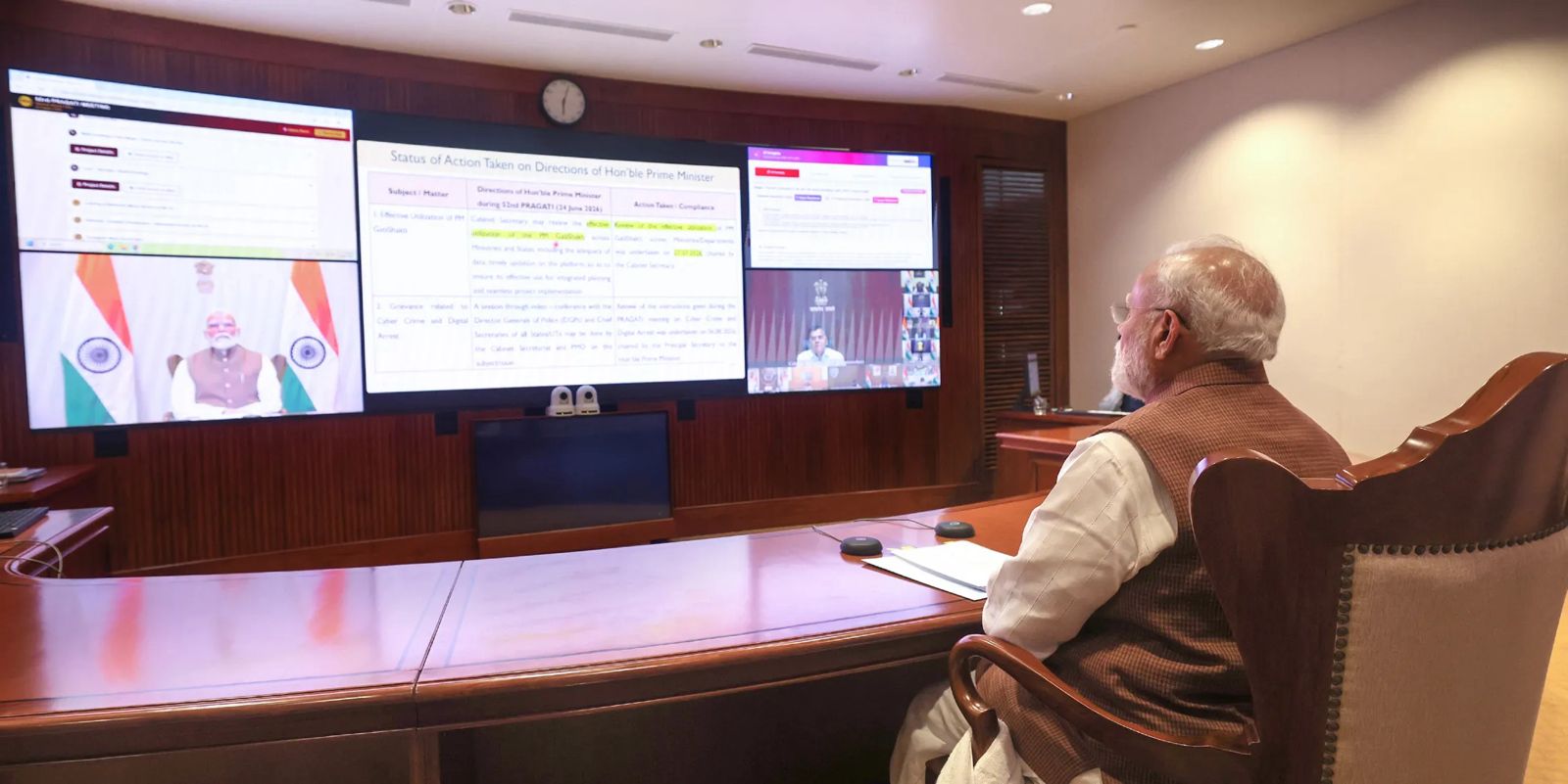 Network Security: PM Modi Reviews ₹30,000-Crore Projects and Cyber Fraud