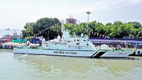 Indian Coast Guard Commissions Indigenous Fast Patrol Vessel ICGS Akshay