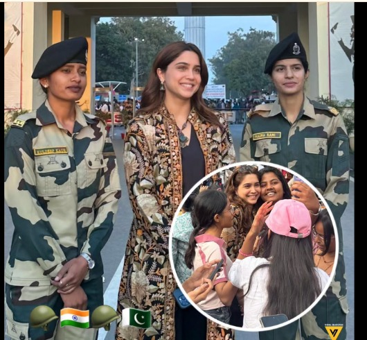 Bollywood Star Sharvari Witnesses Patriotic Spectacle at Attari-Wagah Border