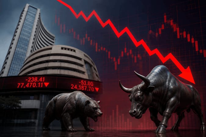 Indian Stock Markets Slide in Early Trade as Banking Drag Weight