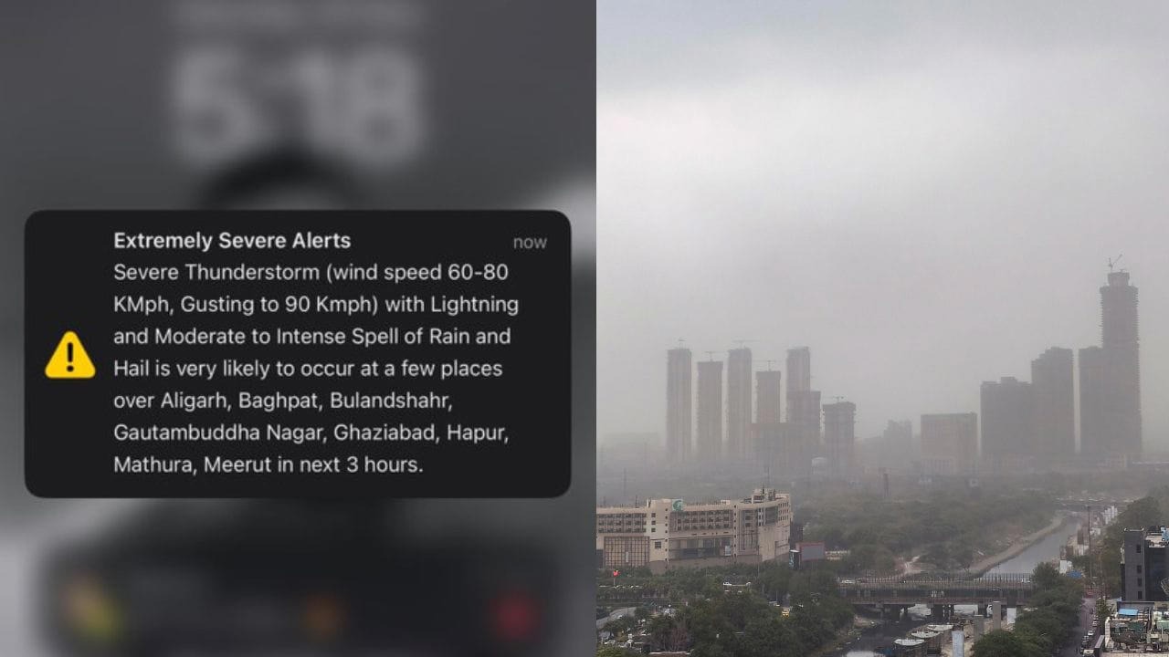 Delhi NCR Phones Buzz With Extreme Weather Alert