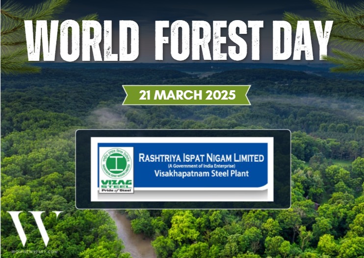RINL Marks International Day Of Forests With 100 Coconut Saplings To Boost Green Cover In Visakhapatnam