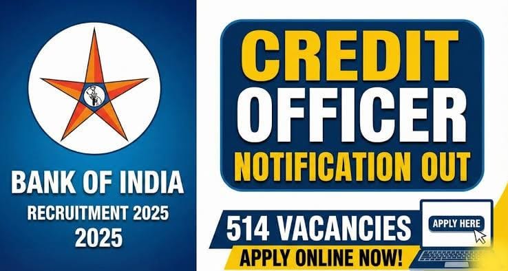 Bank of India’s Credit Officer Fiesta: 514 Openings, Final Hours Tomorrow – Charge Ahead!