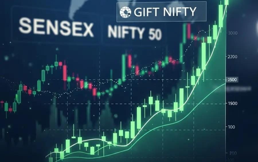 Crude Retreat Fuels Market Optimism as GIFT Nifty Signals Green Opening