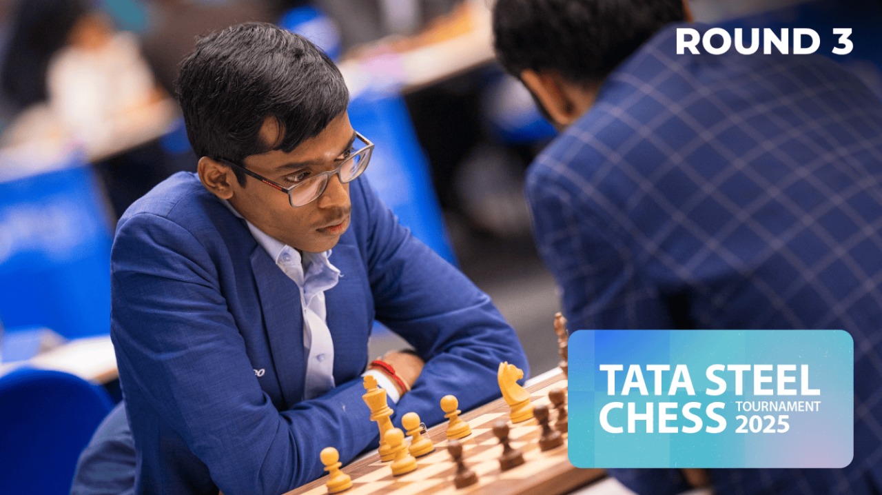 Indian Chess Prodigy Praggnanandhaa Leads Tata Steel 2025 After Outplaying Arjun Erigaisi
