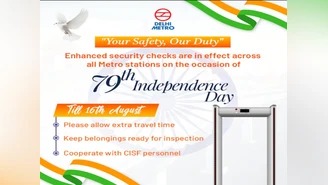 Delhi Metro Tightens Security Checks Ahead of 79th Independence Day to Ensure Passenger Safety and Smooth Operations